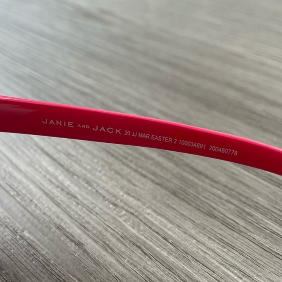 NWT Janie and Jack Round Frame Sunglasses Pink 4 and Up - Picture 4 of 6